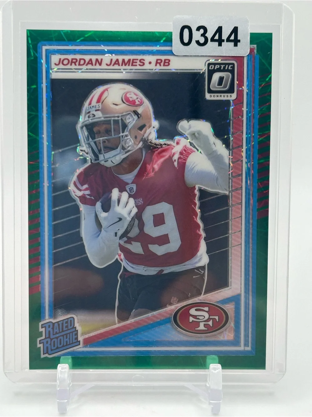Jordan James Rated Rookie Football Card 🏈